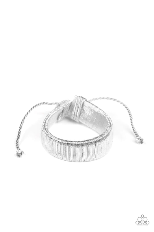 Pulsera Paparazzi ~ In a Flash - Plata