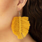 Paparazzi Earring ~ Knotted Native - Yellow