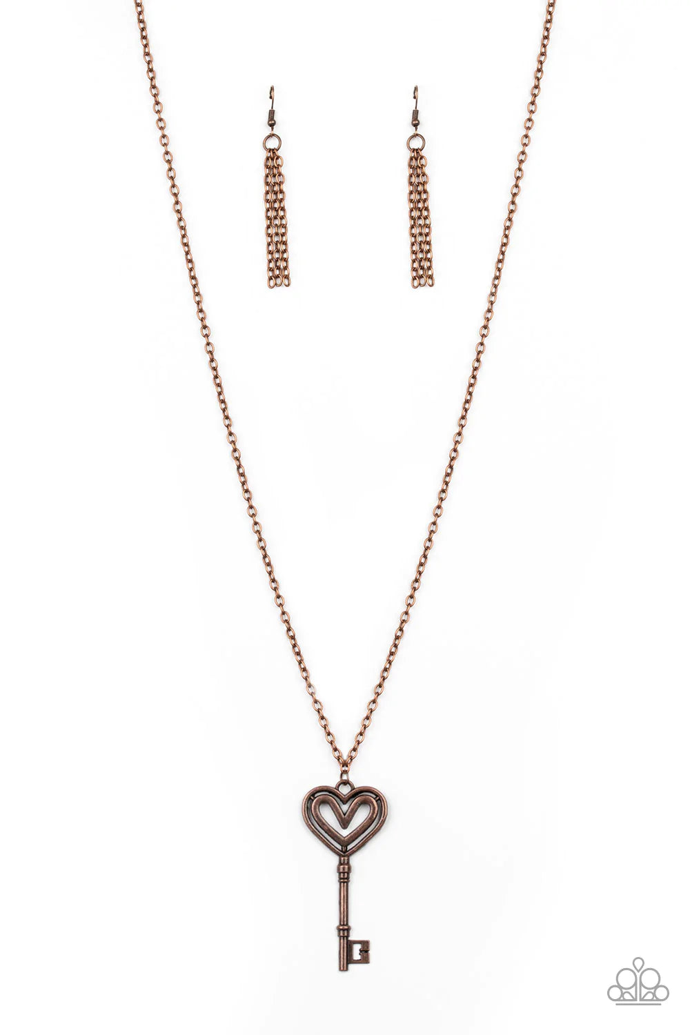 Paparazzi Necklace ~ Unlock My Heart - Copper