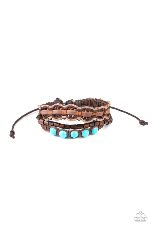 Paparazzi Bracelet ~ Geo Rio - Blue