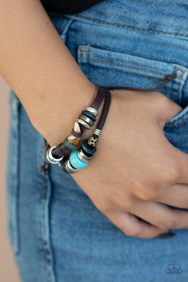 Paparazzi Bracelet ~ Ground Swell - Blue