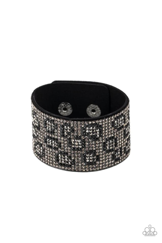 Paparazzi Bracelet ~ Cheetah Couture - Silver