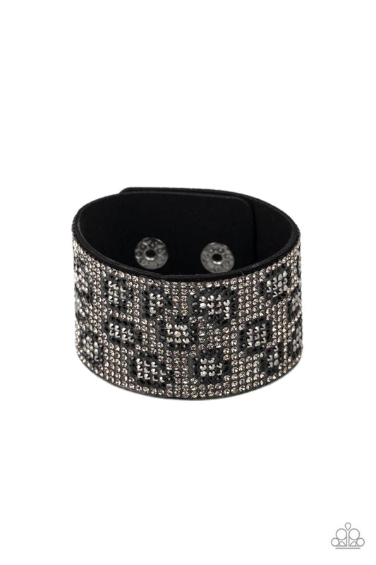 Pulsera Paparazzi ~ Cheetah Couture - Plata