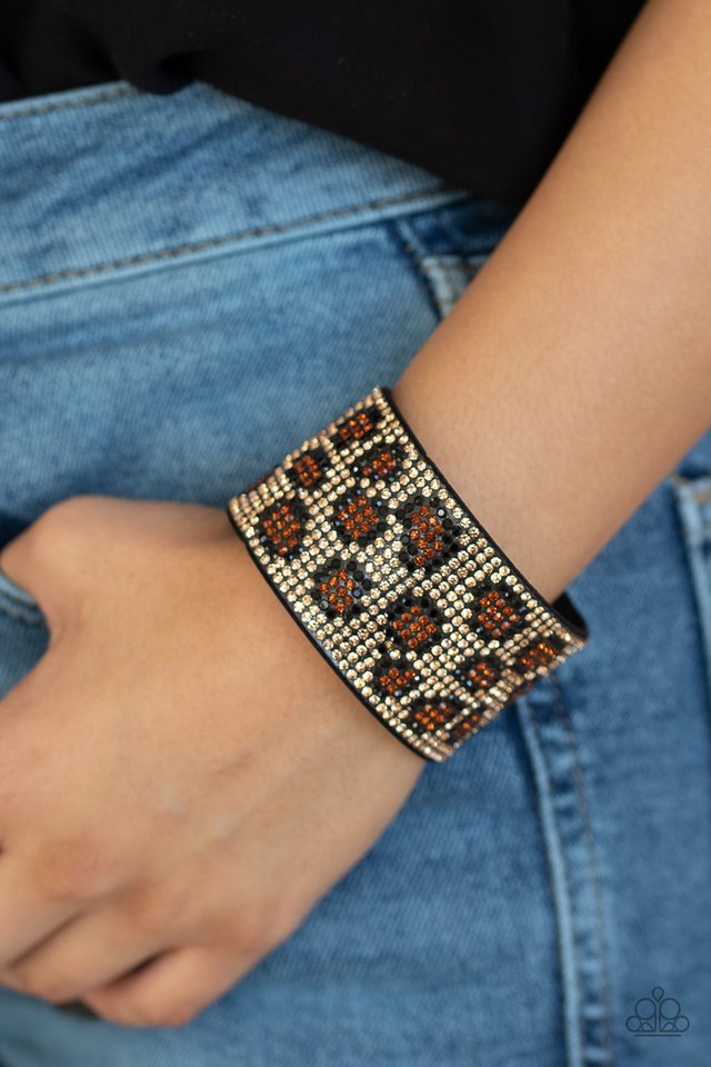 Paparazzi Bracelet ~ Cheetah Couture - Brown