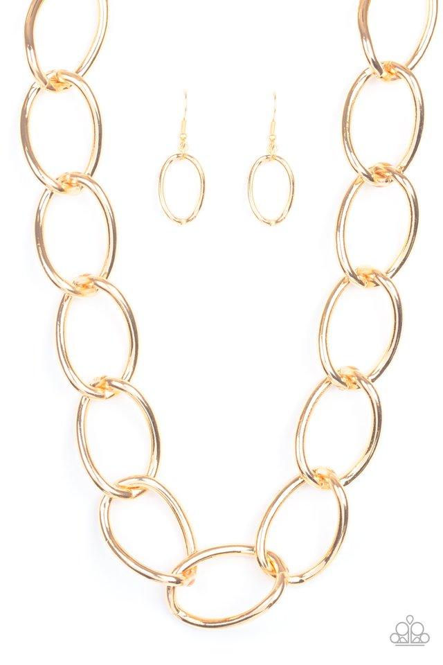 Paparazzi Necklace ~ The Challenger - Gold