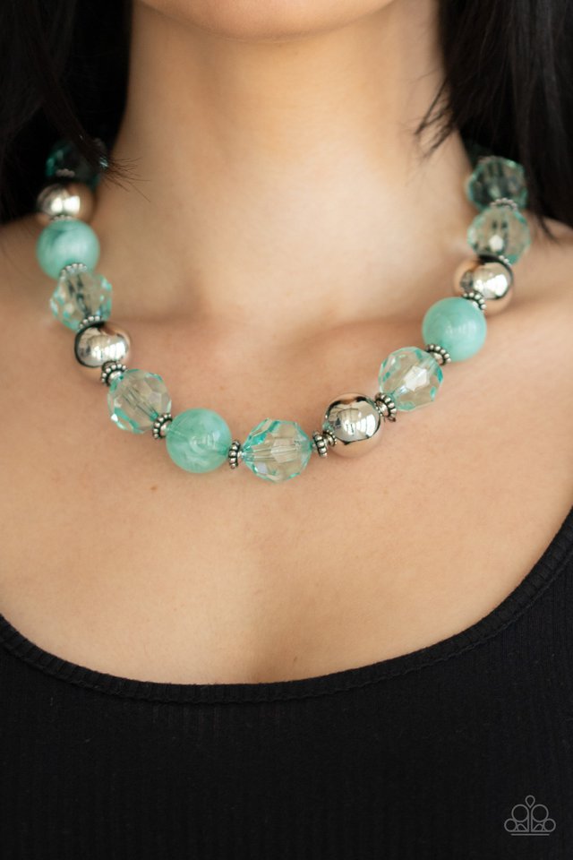 Very Voluminous - Green - Paparazzi Necklace Image