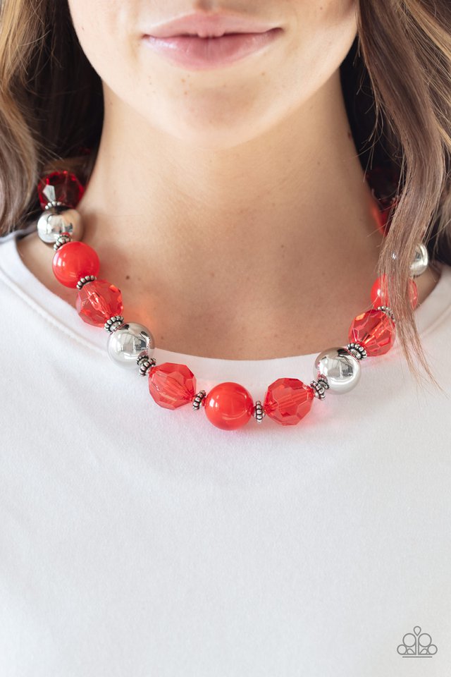Very Voluminous - Red - Paparazzi Necklace Image