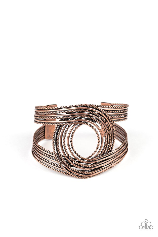 Rustic Coils - Copper - Paparazzi Bracelet Image