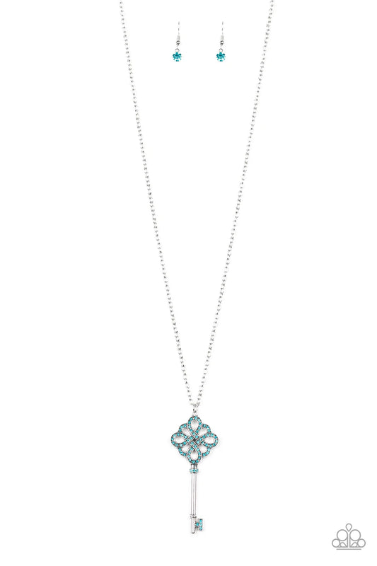 Paparazzi Necklace ~ Unlocked - Blue