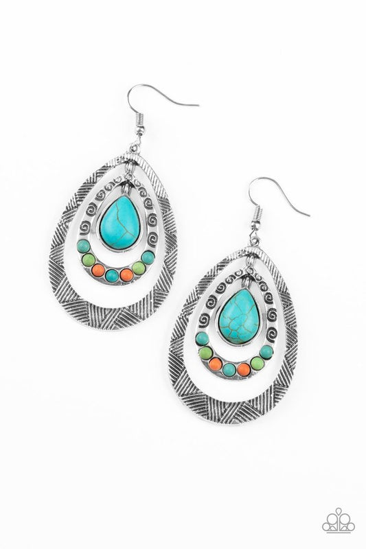 Terra Teardrops - Multi - Paparazzi Earring Image