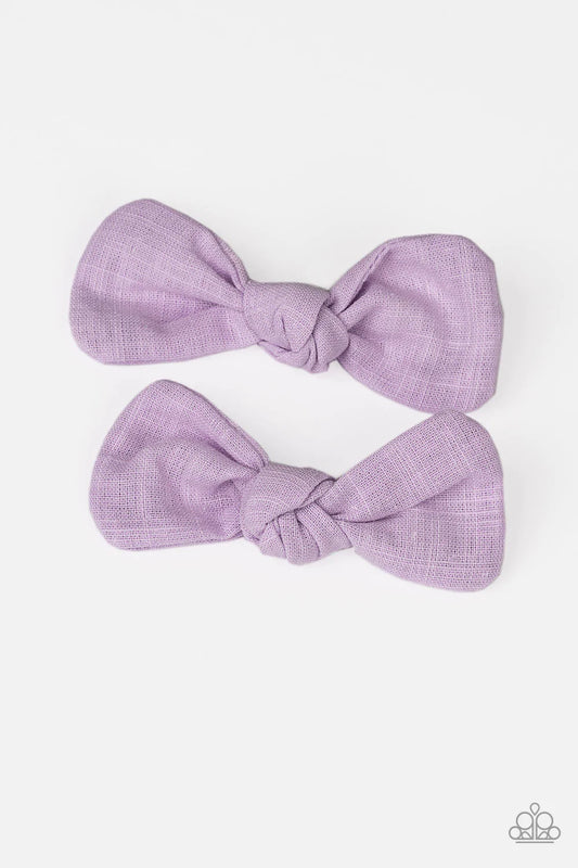 Paparazzi Hair Accessories ~ Little BOW Peep - Purple