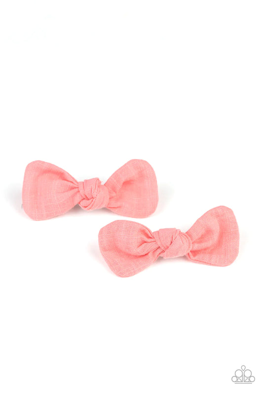 Accesorios para el cabello Paparazzi ~ Little BOW Peep - Naranja