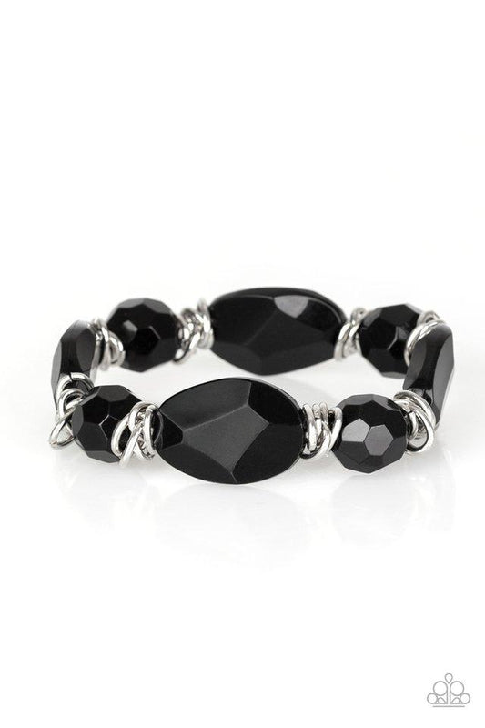 Pulsera Paparazzi ~ Saborea el sabor - Negro