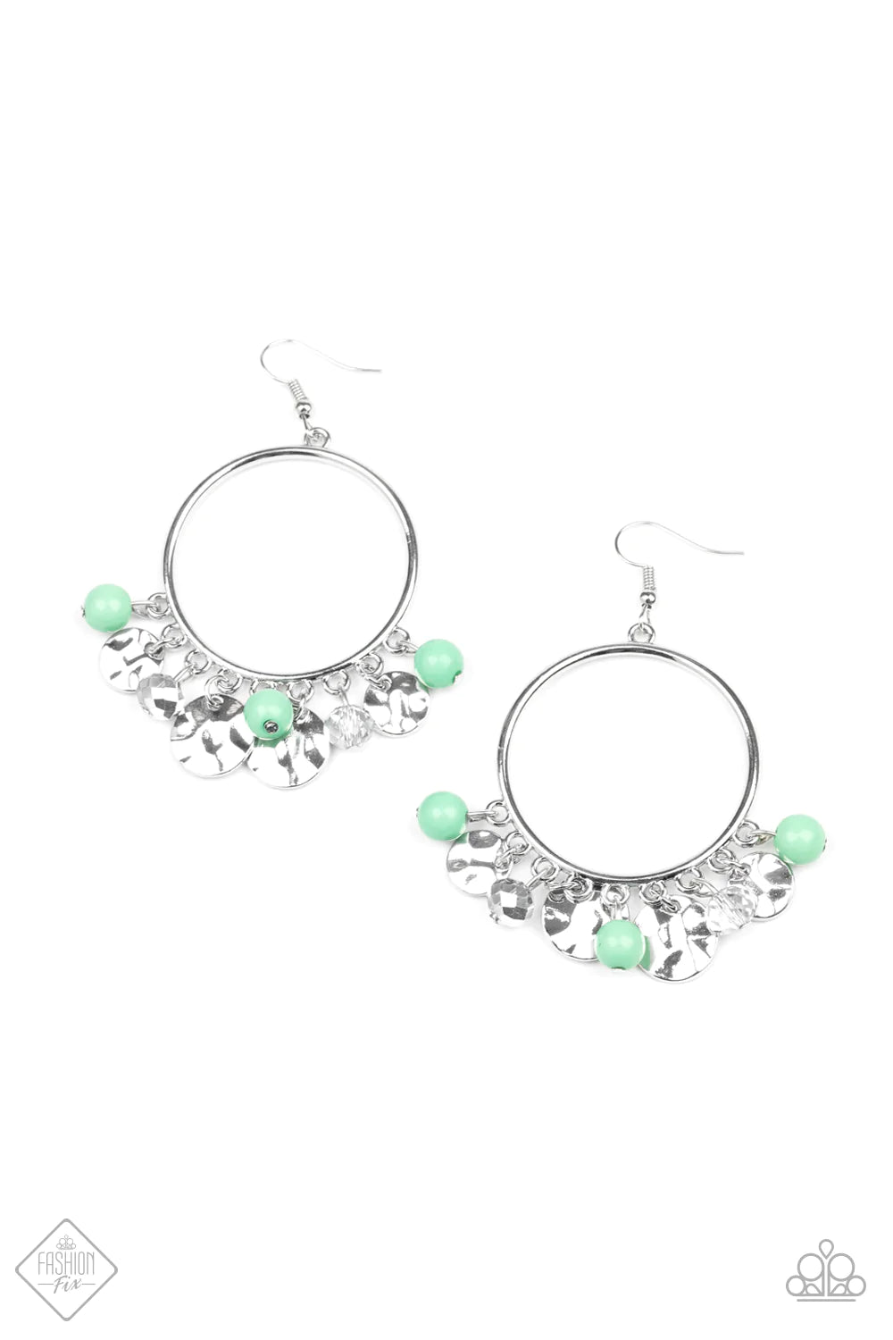 Paparazzi Earring ~ Chroma Chimes  - Green