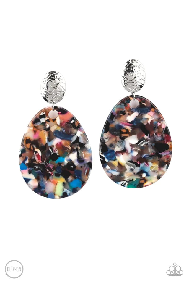 Paparazzi Earring ~ Confetti Collage - Multi