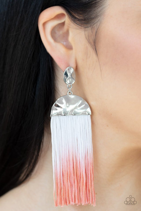 Rope Them In - Orange - Paparazzi Earring Image