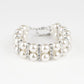 Glowing Glam - White - Paparazzi Bracelet Image