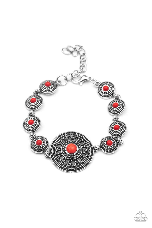 Paparazzi Bracelet ~ Rustic Renegade - Red