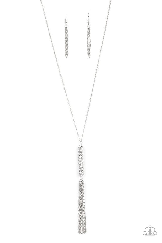 Towering Twinkle - White - Paparazzi Necklace Image