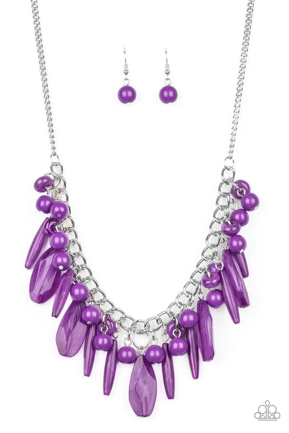 Paparazzi Necklace ~ Miami Martinis - Purple