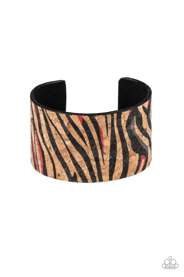 Paparazzi Bracelet ~ Zebra Zone - Red