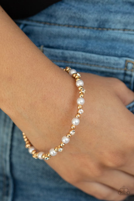 Decadently Dainty - Gold - Paparazzi Bracelet Image