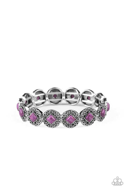 Paparazzi Bracelet ~ Desert Dilemma - Purple