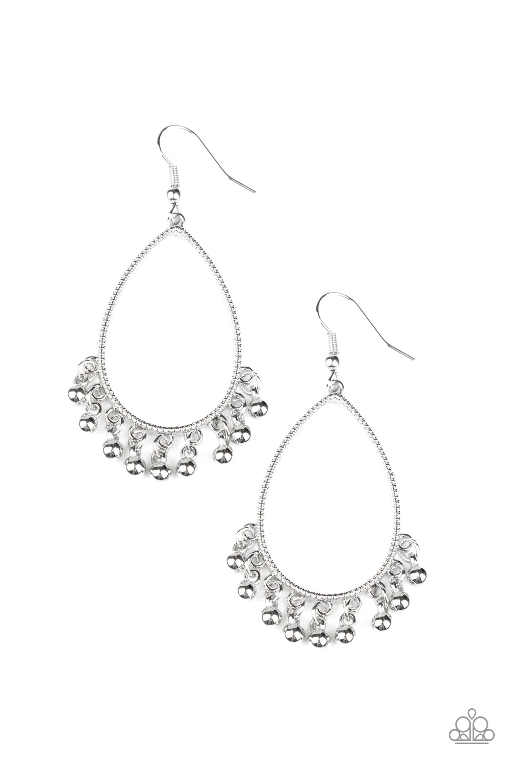 Paparazzi Earring ~ Country Charm - Silver