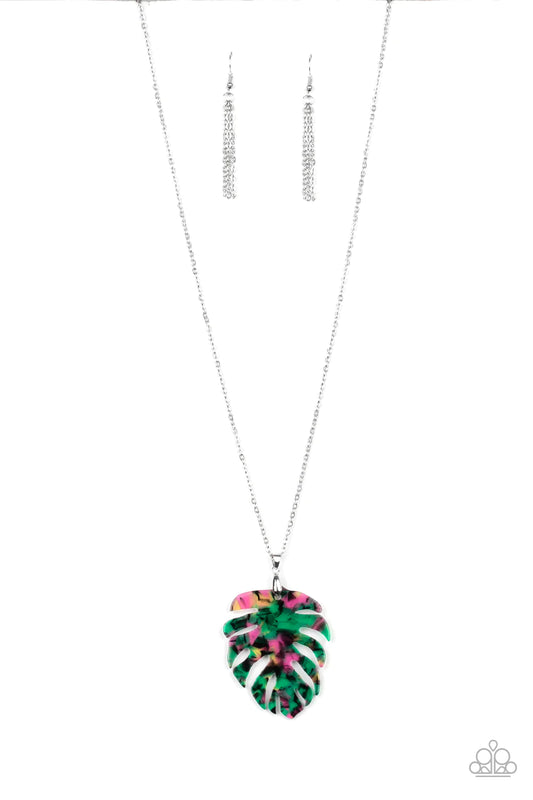 Paparazzi Necklace ~ Prismatic Palms - Green