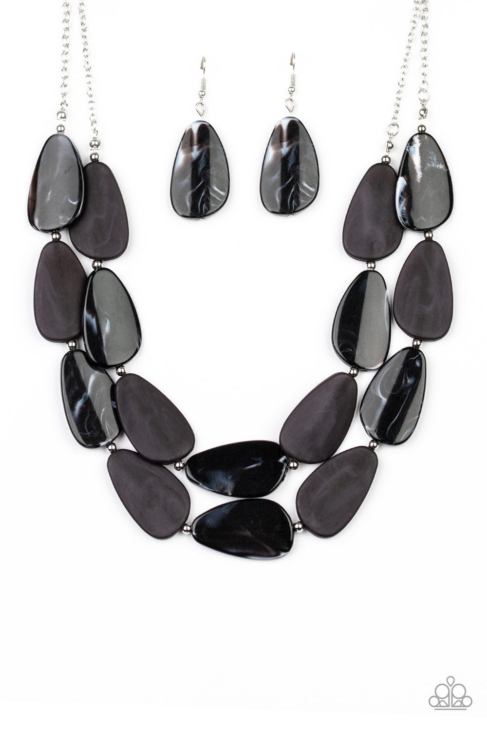 Paparazzi Necklace ~ Colorfully Calming - Black