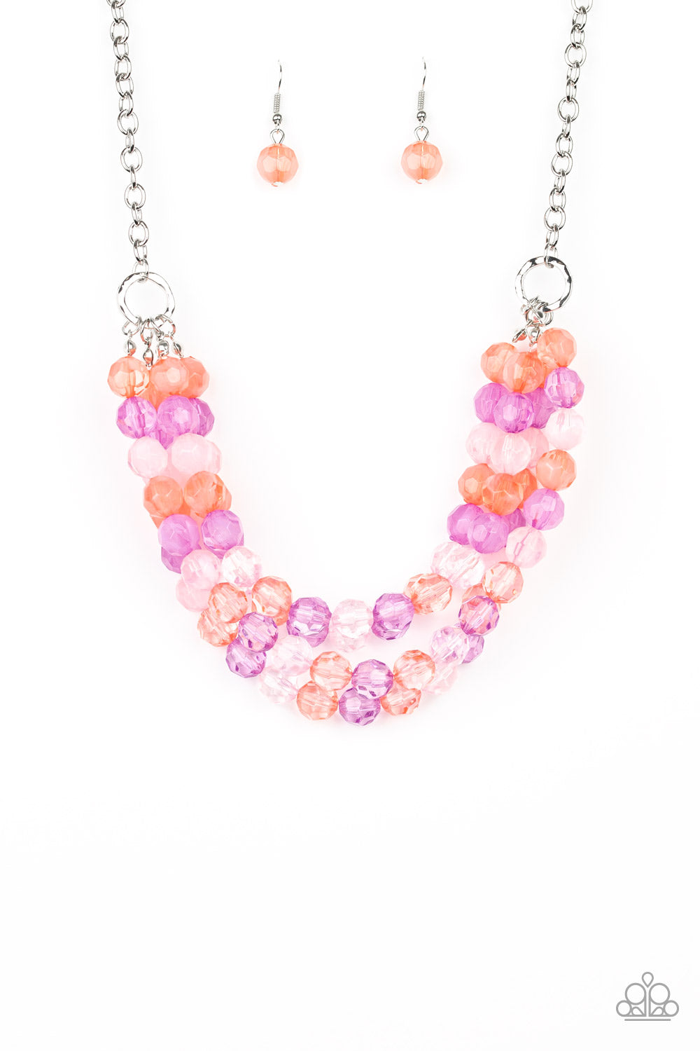 Summer ice store multi necklace paparazzi