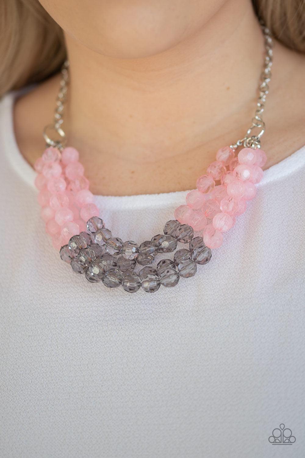 Paparazzi Necklace ~ Summer Ice - Pink