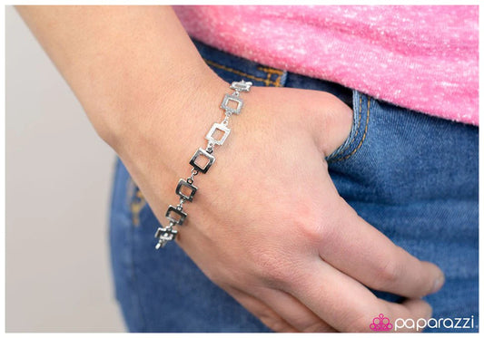 Paparazzi Bracelet ~ Out Of Frame - Silver