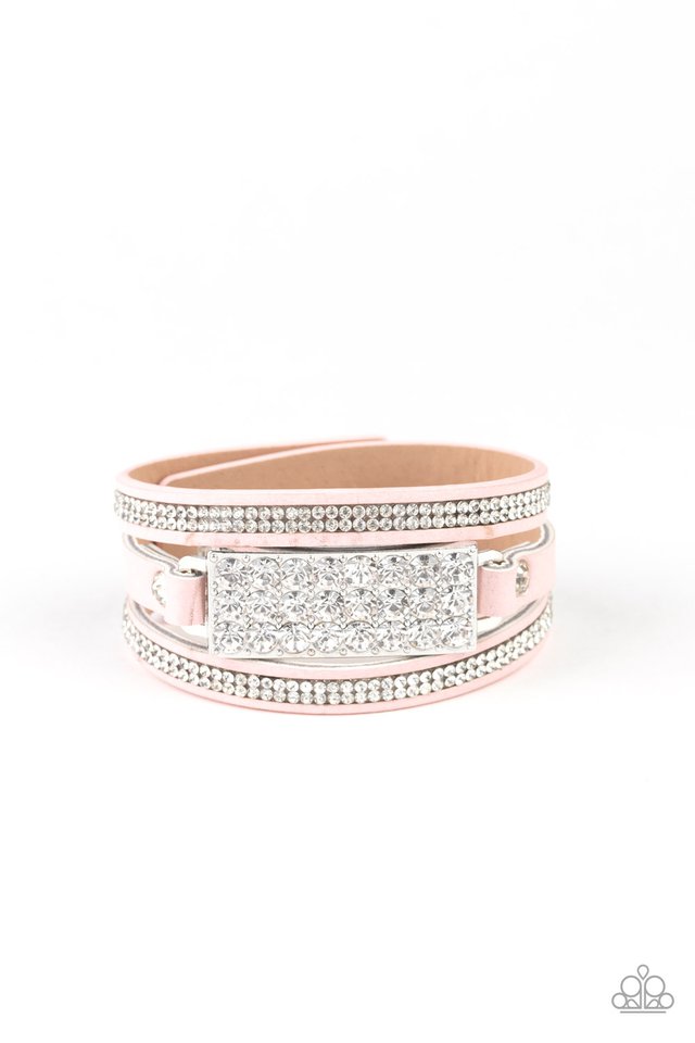 Shockingly Sparkly - Pink - Paparazzi Bracelet Image
