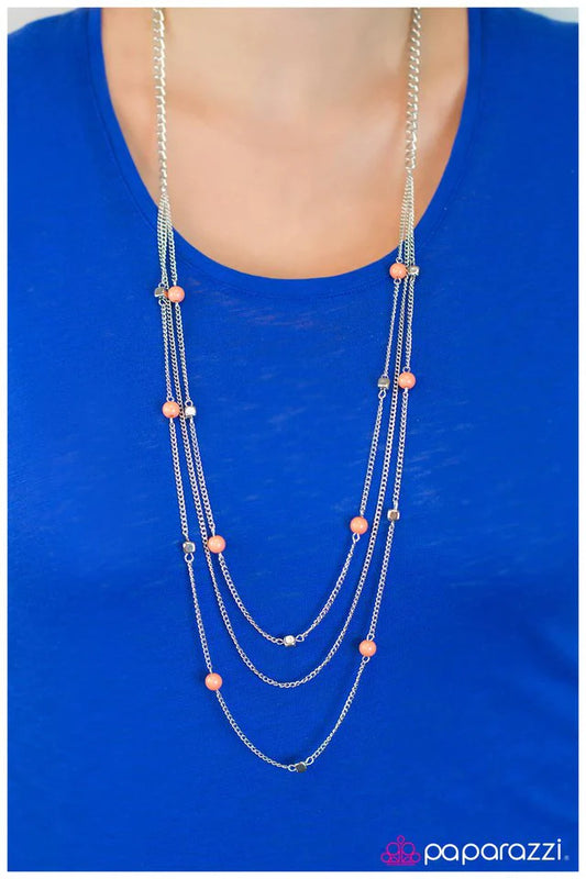 Paparazzi Necklace ~ A Moment Like This - Orange