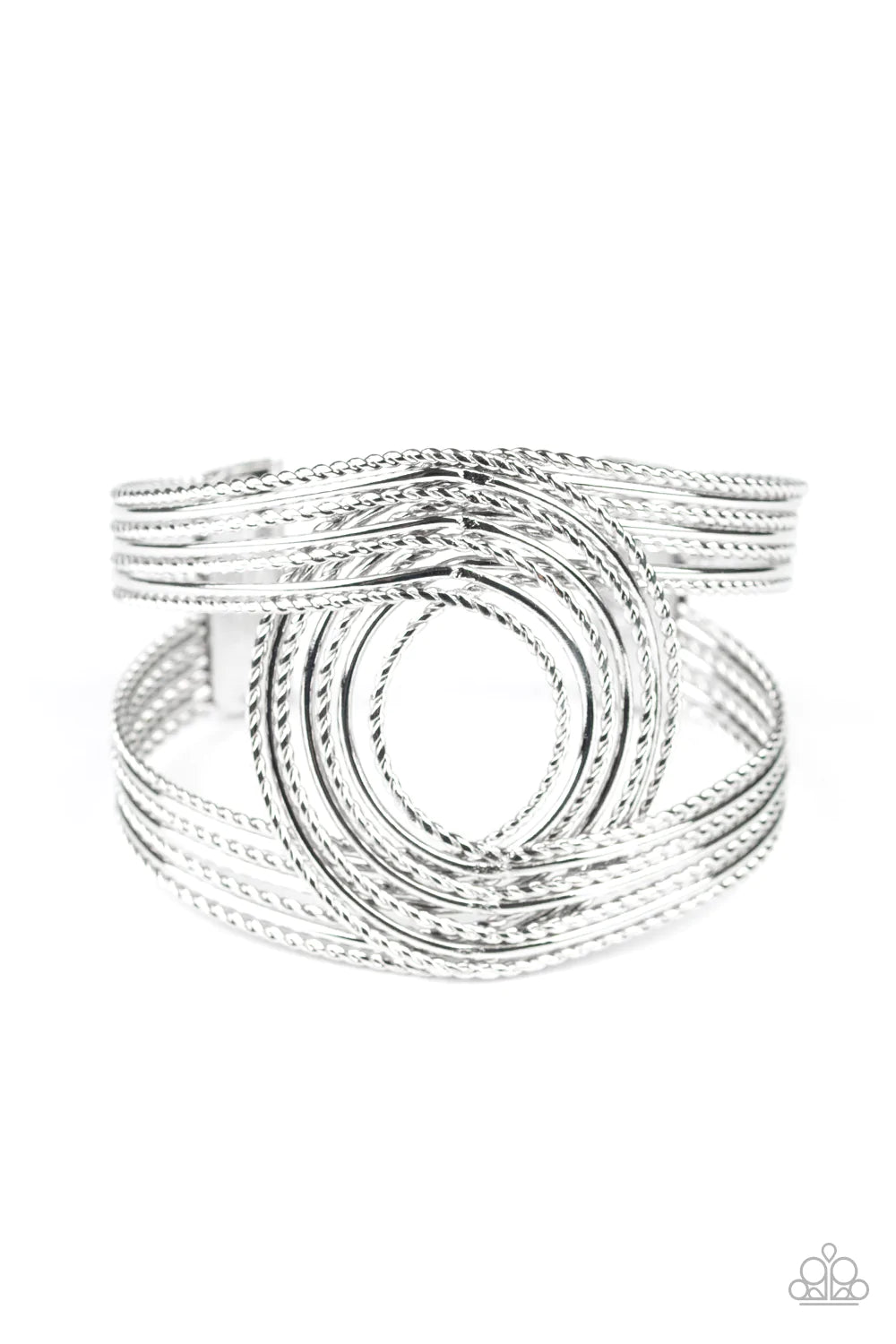 Paparazzi Bracelet ~ Rustic Coils - Silver