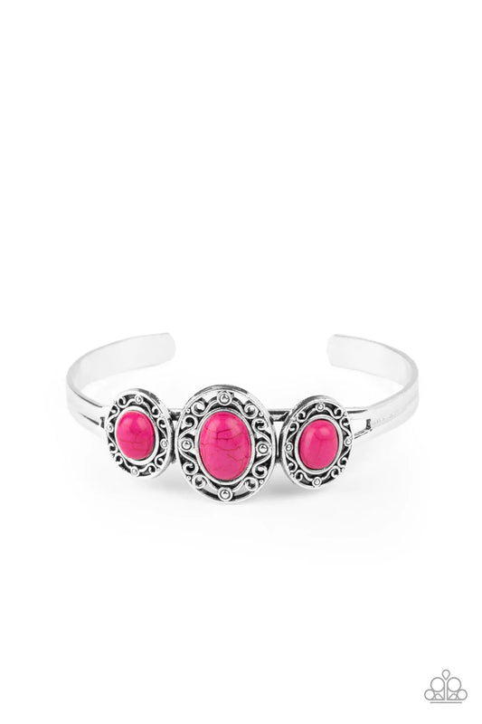 Pulsera Paparazzi ~ Piedra Salvia - Rosa