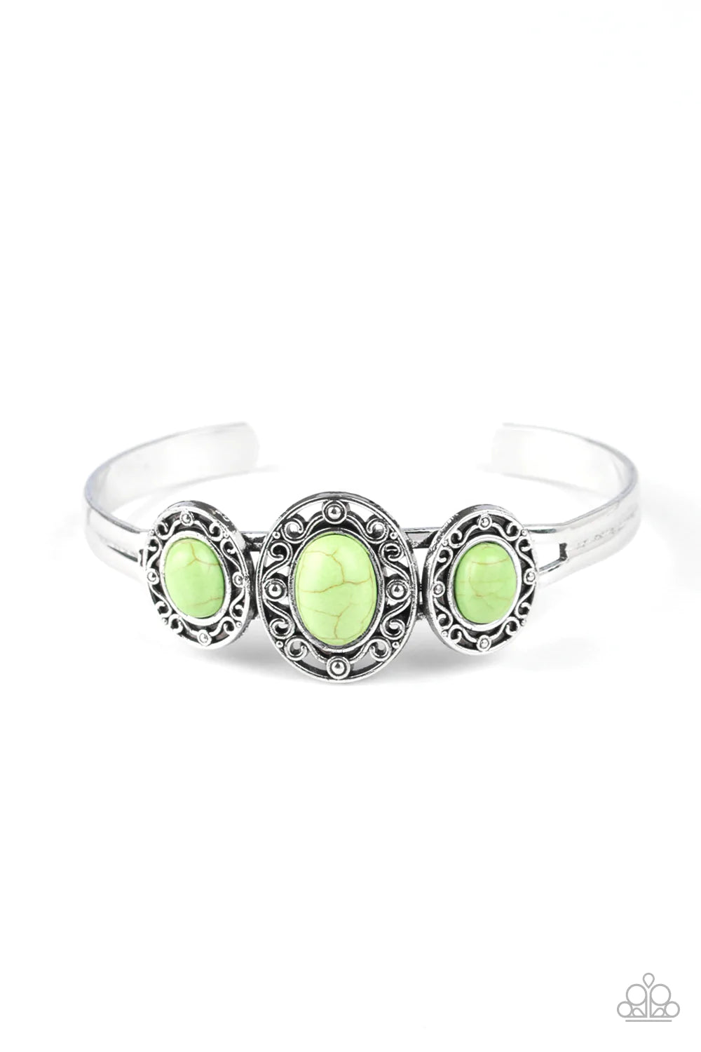 Pulsera Paparazzi ~ Piedra Salvia - Verde