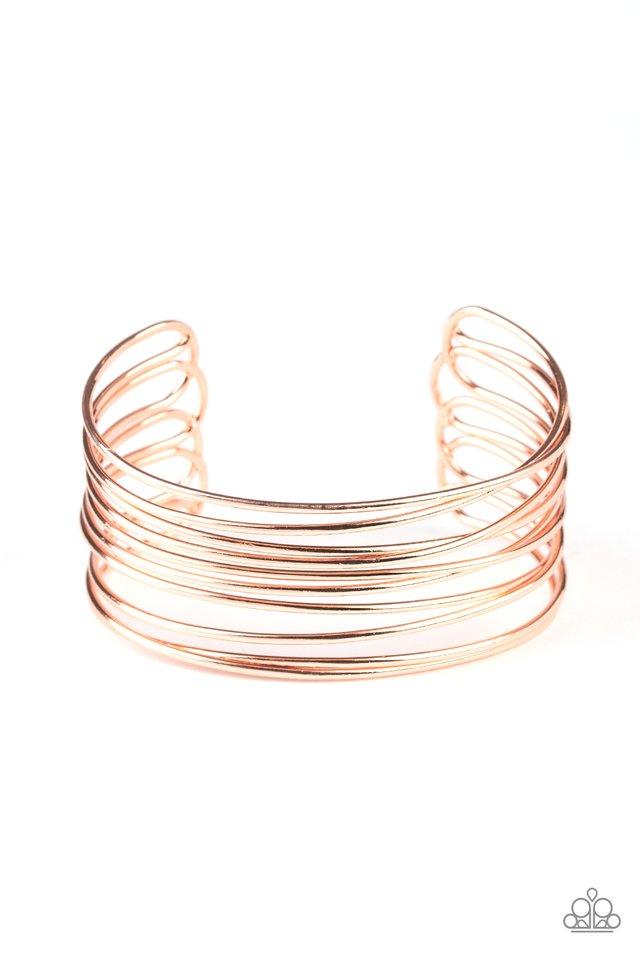 Pulsera Paparazzi ~ HAUTE Wired - Cobre