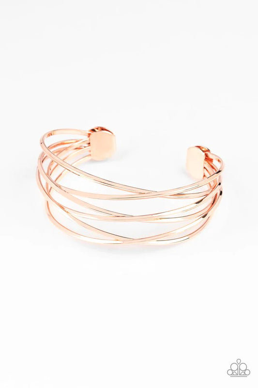 Paparazzi Bracelet ~ Down To The Wire - Copper