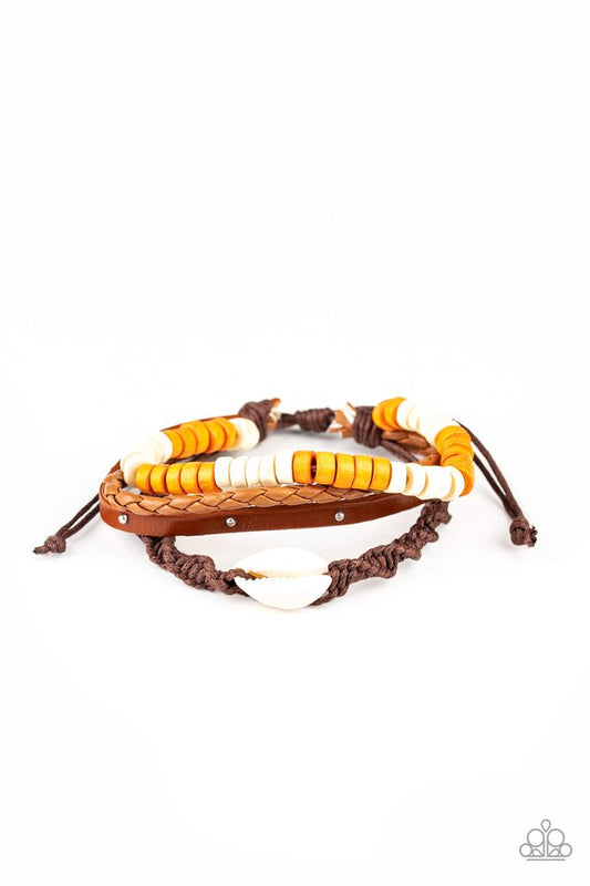 Beach Bounty - Orange - Paparazzi Bracelet Image