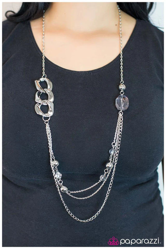 Paparazzi Necklace ~ May I Suggest... - Silver