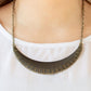 Modern Day Moonshine - Brass - Paparazzi Necklace Image