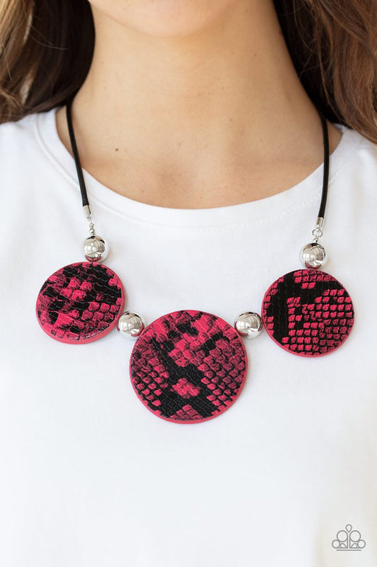 Viper Pit - Pink - Paparazzi Necklace Image