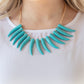Paparazzi Necklace LOP August ~ Tusk Tundra - Blue