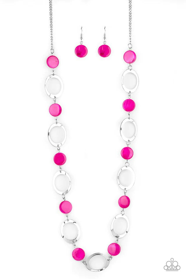 Paparazzi Necklace ~ SHELL Your Soul - Pink
