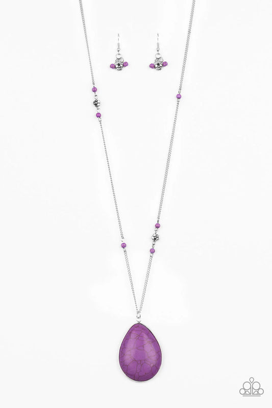 Paparazzi Necklace ~ Desert Meadow - Purple