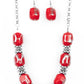 Girl Grit - Red - Paparazzi Necklace Image