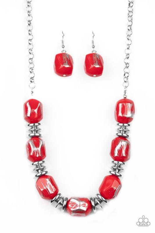 Girl Grit - Red - Paparazzi Necklace Image