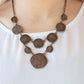 Metallic Patchwork - Copper - Paparazzi Necklace Image